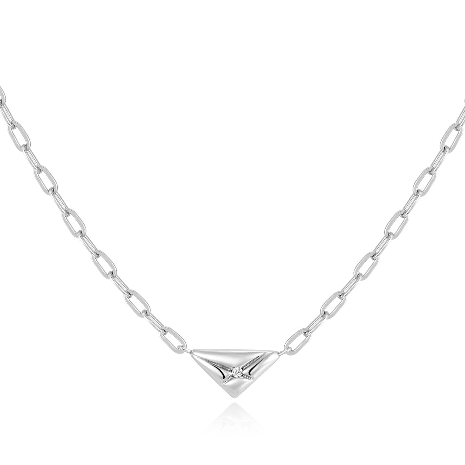  Sunshine Chaser - Silber / Rhodiniert - Zirkonia - 45cm